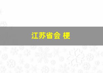 江苏省会 梗